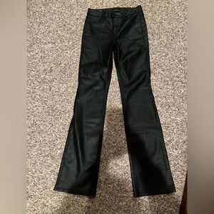 White House Black Market black leather pants